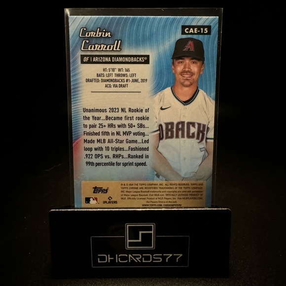 2024 Topps Chrome Corbin Carroll All Etch - Picture 2 of 2